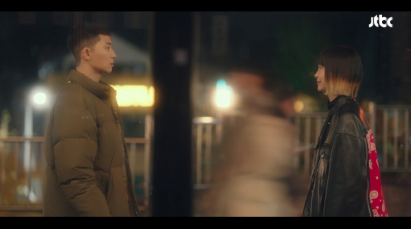 ▲김다미 박서준(사진=JTBC '이태원 클라쓰' 방송화면 캡처)