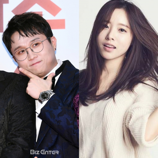 ▲박성광(왼쪽)과 그의 예비신부 이솔이(사진=비즈엔터DB, '이웃의 수정씨' 페이스북)