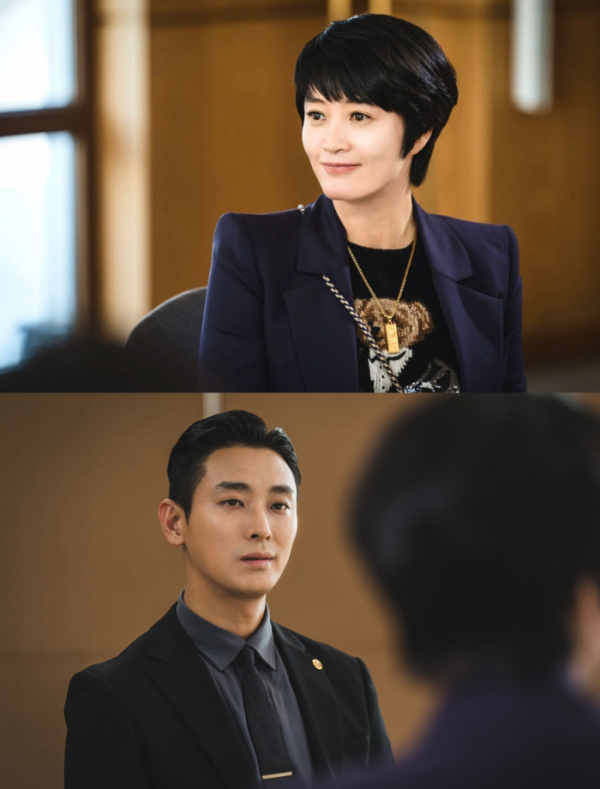 ▲‘하이에나’ 김혜수, 주지훈(사진제공=SBS)