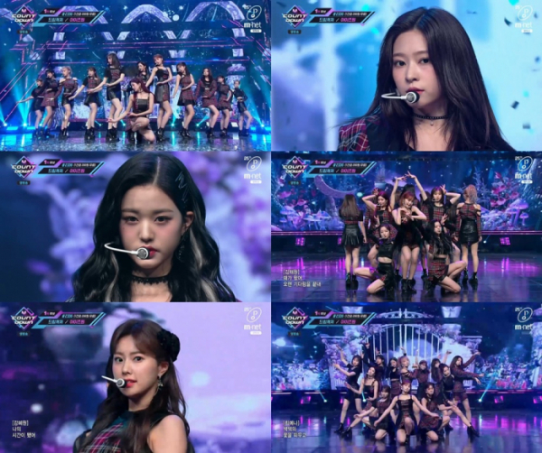 ▲'엠카운트다운' 아이즈원(사진제공=Mnet)