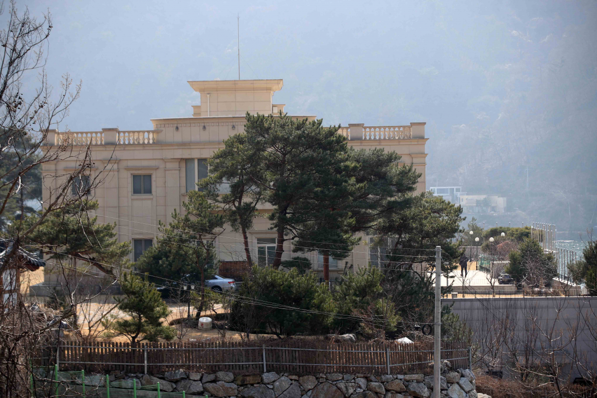 ▲이만희 기자회견이 열리는 가평 평화의궁전. (뉴시스)