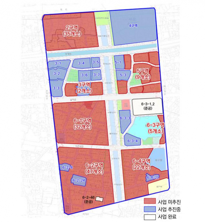 ▲세운지구 사업추진 현황도 (사진 = 서울시)