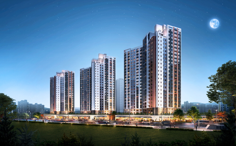 ▲'한화 포레나 부산덕천' 아파트 투시도. (자료 제공=한화건설)