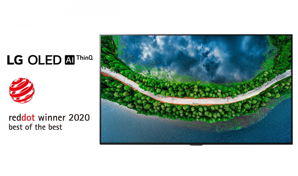 ▲LG전자가 세계적 권위의 레드닷 디자인 어워드에서 최고상을 포함해 총 19개 상을 받았다. TV 전체를 벽에 밀착시키는 '갤러리 디자인'을 적용한 LG 올레드 TV는 최고상을 받았다. 사진은 최고상을 받은 LG 올레드 TV(모델명: GX) (사진제공=LG전자)