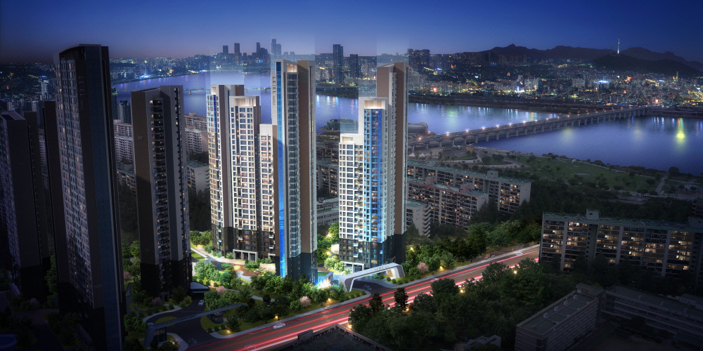 ▲‘르엘 신반포’ 아파트 조감도.
(사진 제공=롯데건설)