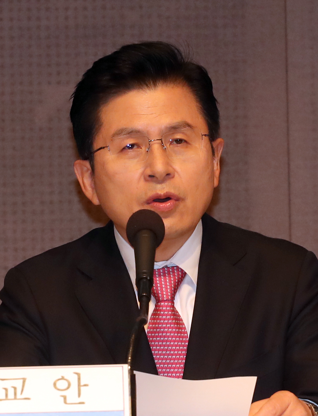 ▲미래통합당 황교안 대표가 25일 오전 서울 한국프레스센터에서 열린 관훈토론회에서 발언하고 있다. (연합뉴스)
