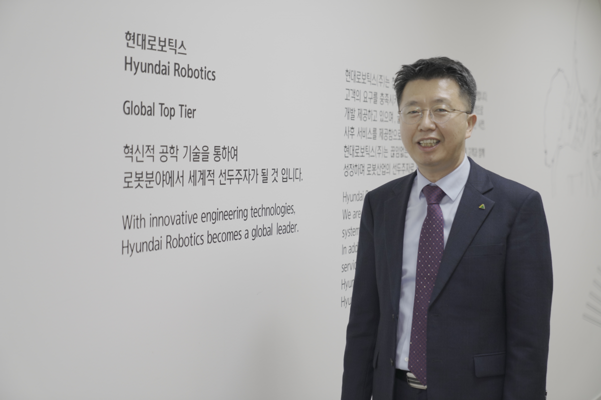 ▲이재영 현대로보틱스 상무(52)는 "로봇 자동화에 따른 새로운 생산체계가 구축되면 이에 필요한 일자리가 창출된다"고 강조했다.  (사진제공=현대로보틱스)