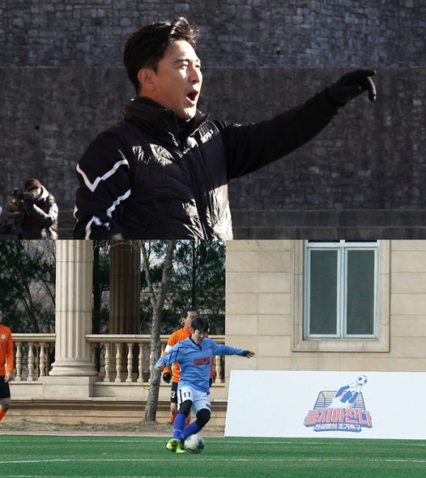 ▲'뭉쳐야 찬다'의 '어쩌다FC'가 첫 승을  신고했다.(사진제공=JTBC )