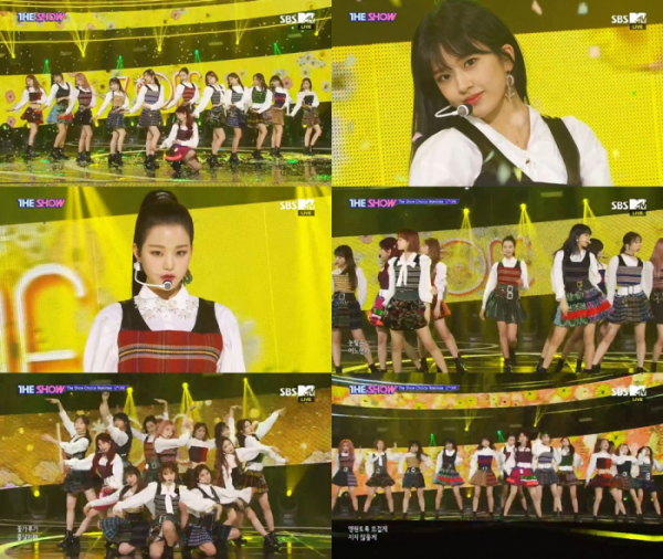 ▲'더쇼' 아이즈원(사진제공=SBS MTV)