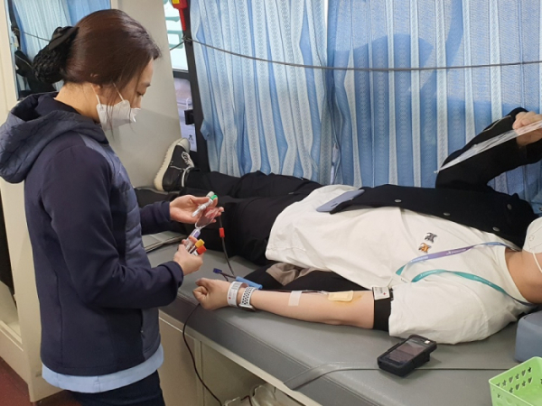 ▲KISA 혈액 수급난 해소 위한 헌혈캠페인을 진행하고 있다.  (사진제공=한국인터넷진흥원)