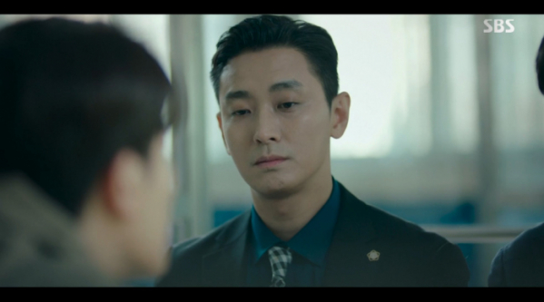 ▲가스라이팅 시도를 간파한 주지훈(사진=SBS '하이에나' 방송화면 캡처)