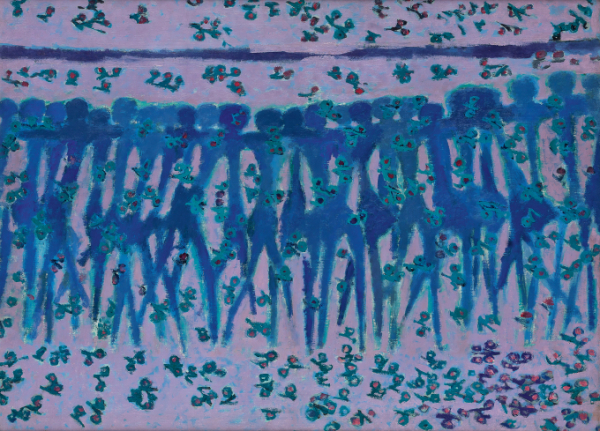 ▲김 환 기, 1913-1974, <4월의 행진>, oil on canvas, 73.3×99.6cm, 1961.4 경매 추정가 7억~10억원. (사진 = 서울옥션)