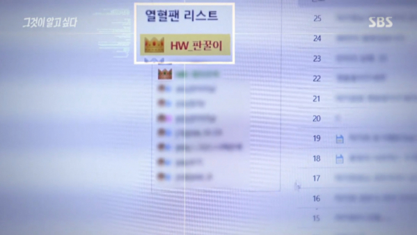 ▲'그알' 얼굴없는 큰손 판꿀이(사진제공=SBS)