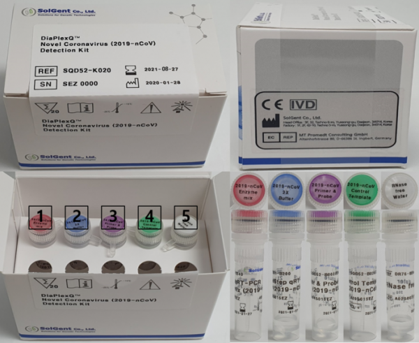 ▲솔젠트 코로나19 진단시약 (EDGC )