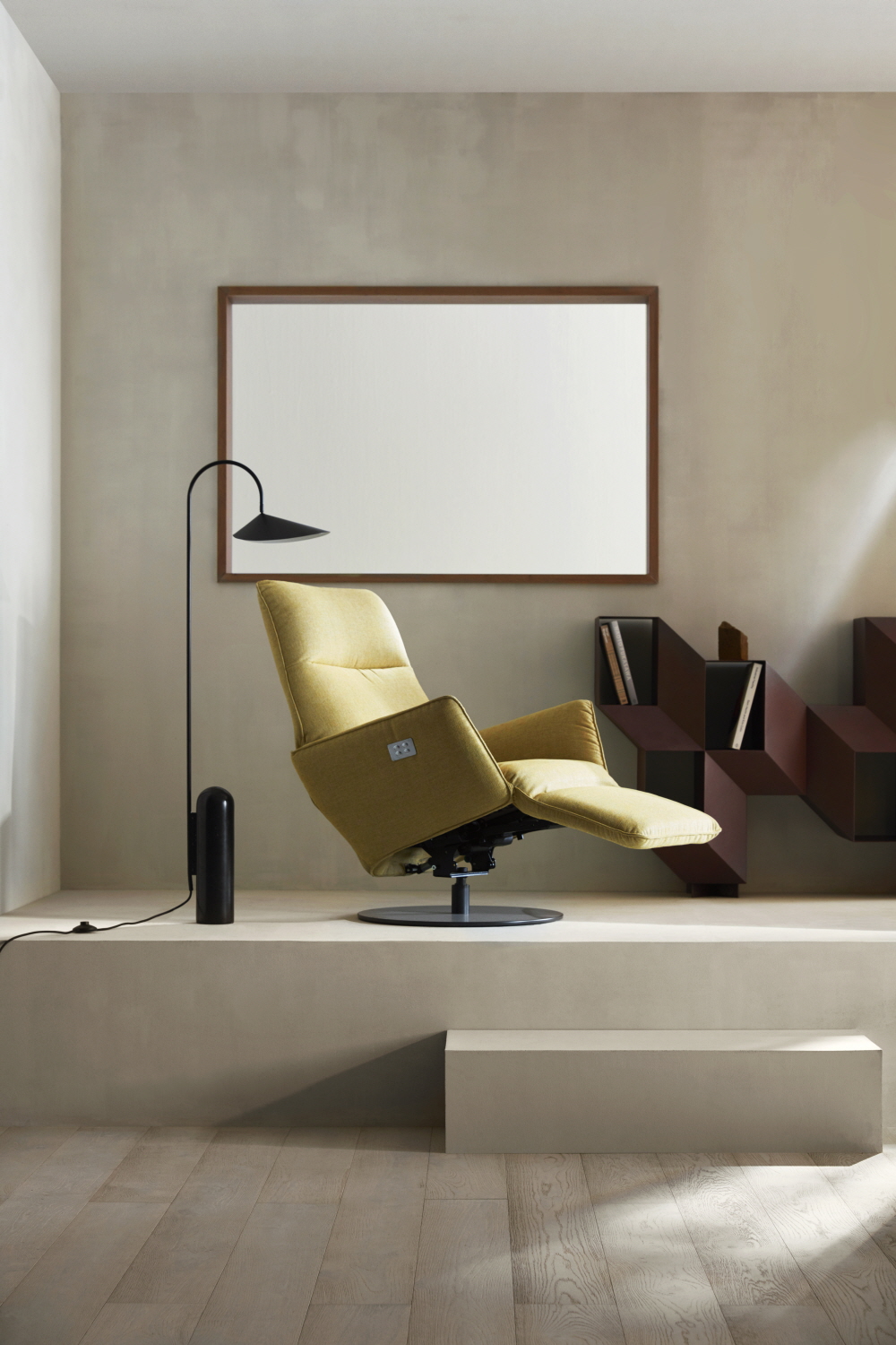 ▲1인 리클라이너 ‘라임(LIME)’의 모습이다.  (사진제공=알로소)