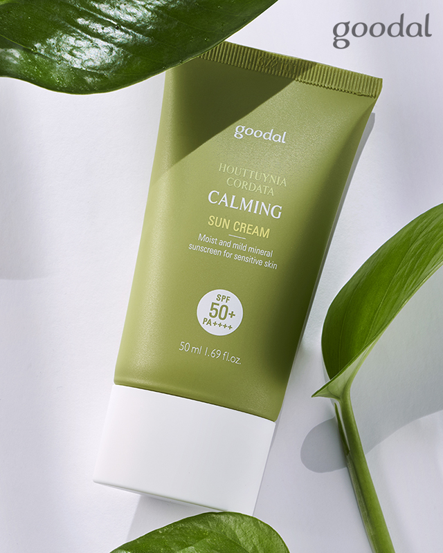 ▲맑은 어성초 진정 선크림 (사진제공=구달)