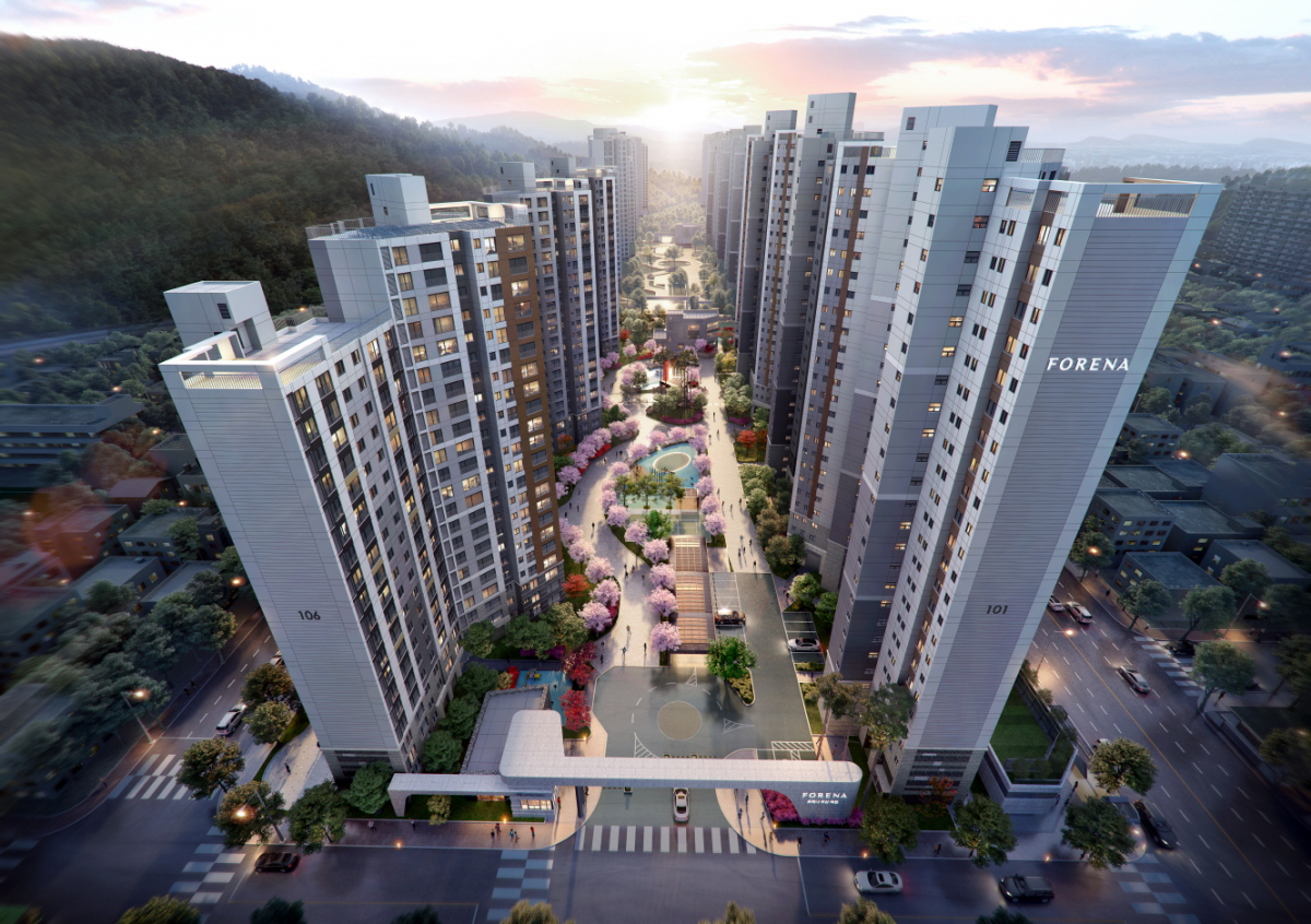 ▲한화건설 '포레나 부산 덕천' 조감도. (자료 제공=한화건설)