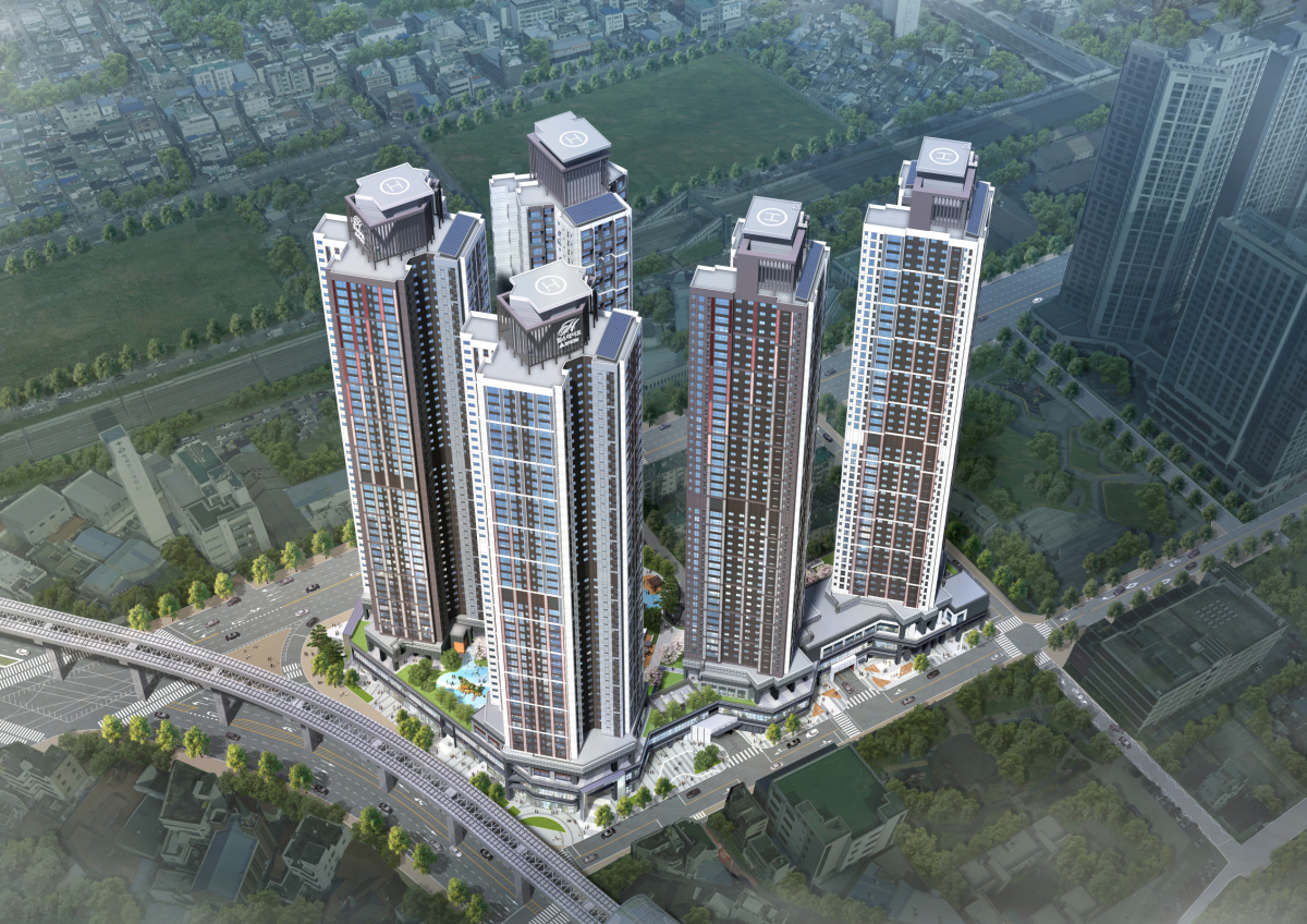 ▲현대건설 '힐스테이트 도원 센트럴' 조감도. (현대건설)