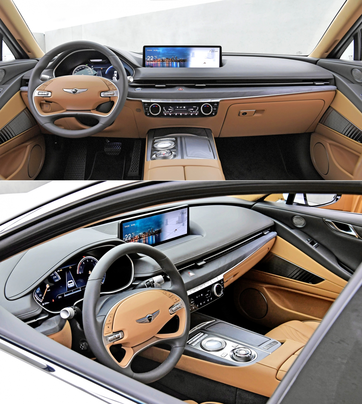 ▲인테리어 곳곳에 첨단 기능을 심었고, 나머지는 '여백의 미'로 채웠다. (사진제공=제네시스)