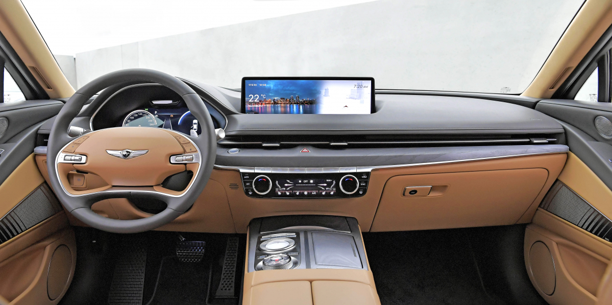 ▲외관뿐 아니라 내부 디자인에도 후한 점수를 줬다. (사진제공=제네시스)