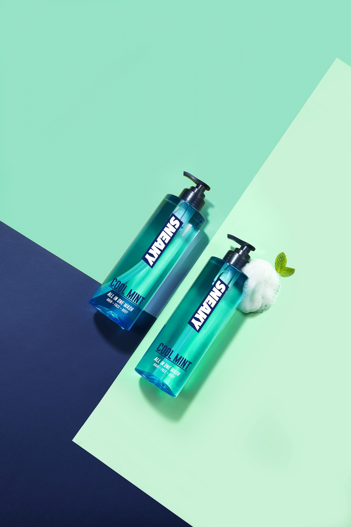 ▲스니키 쿨민트 올인원 워시 연출컷 (사진제공=애경산업)