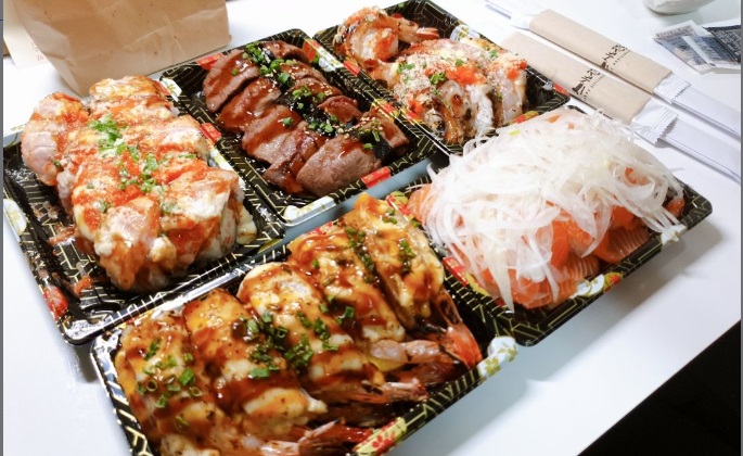 ▲배달 메뉴 (스시노칸도)