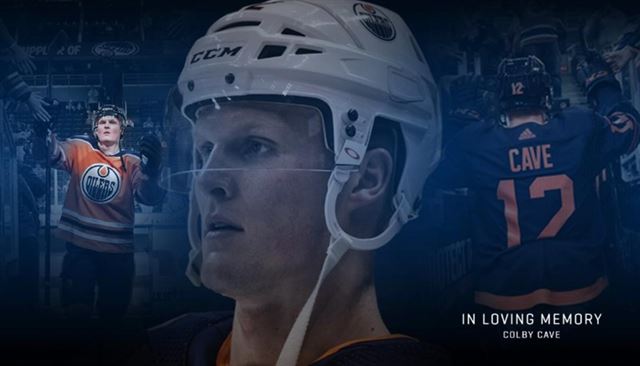 ▲콜비 케이브 사망 (출처=에드먼턴 오일러스 홈페이지)