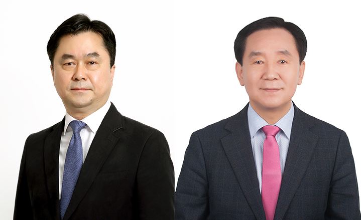 ▲충남 논산·계룡·금산 지역구에 출마한 더불어민주당 김종민 후보(왼쪽)와 미래통합당 박우석 후보. (선거관리위원회)