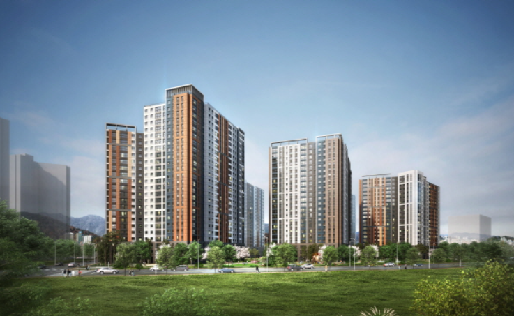 ▲경기 고양시 덕은지구 'DMC리버파크자이' 아파트 조감도.