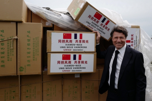 ▲중국이 보낸 의료장비가 프랑스에 도착했다. AFP연합뉴스 