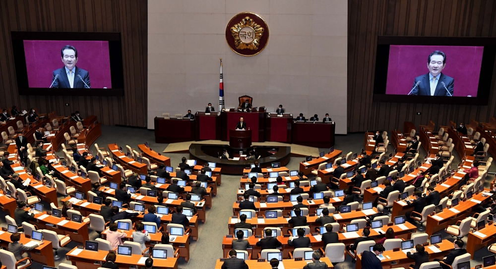 ▲서울 여의도 국회에서 열린 본회의. 신태현 기자 holjjak@ (이투데이DB)