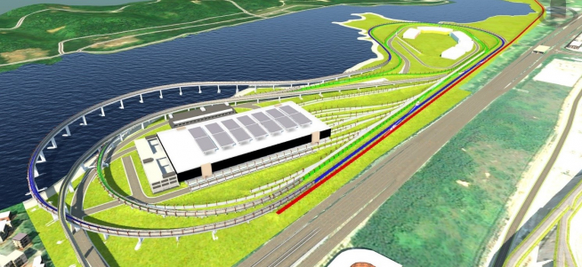 ▲GS건설 '싱가포르철도종합시험선로ITTC 프로젝트' 조감도. (GS건설)