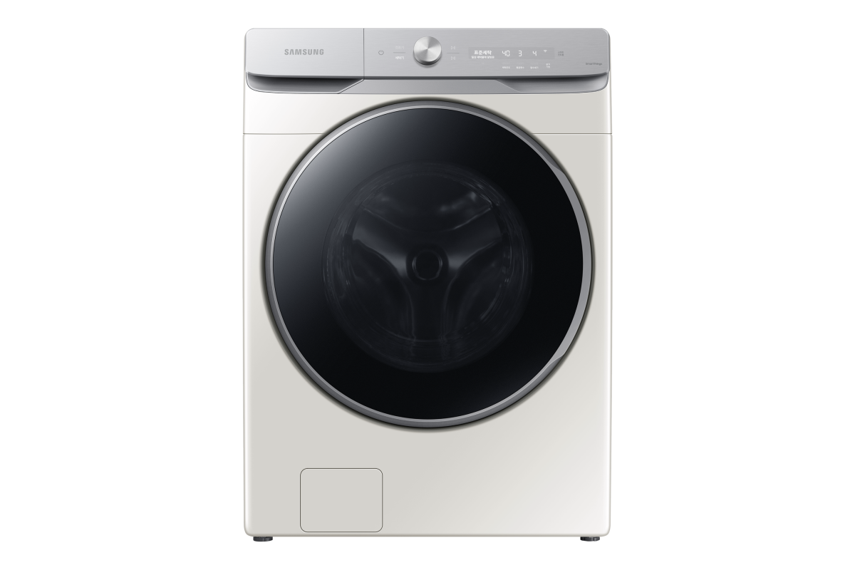 ▲삼성 ‘그랑데AI’ 세탁기 24kg 신제품(모델명: WF24T9500KE) (사진제공=삼성전자)