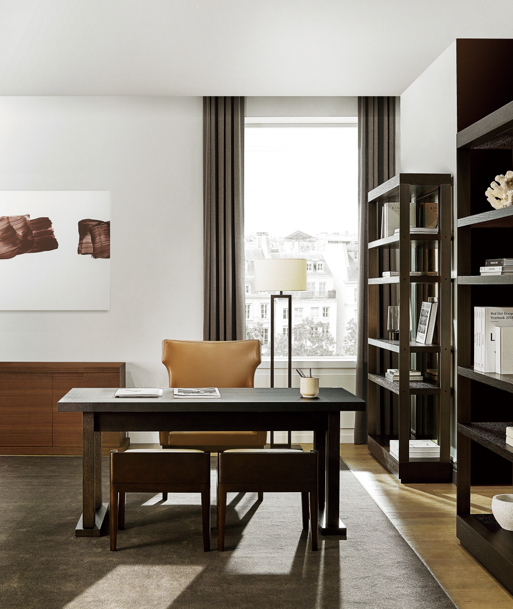 ▲신세계 리빙라이프스타일 브랜드 까사미아가 출시한 라메종 컬렉션의 홈오피스 라인.  (사진제공=까사미아)