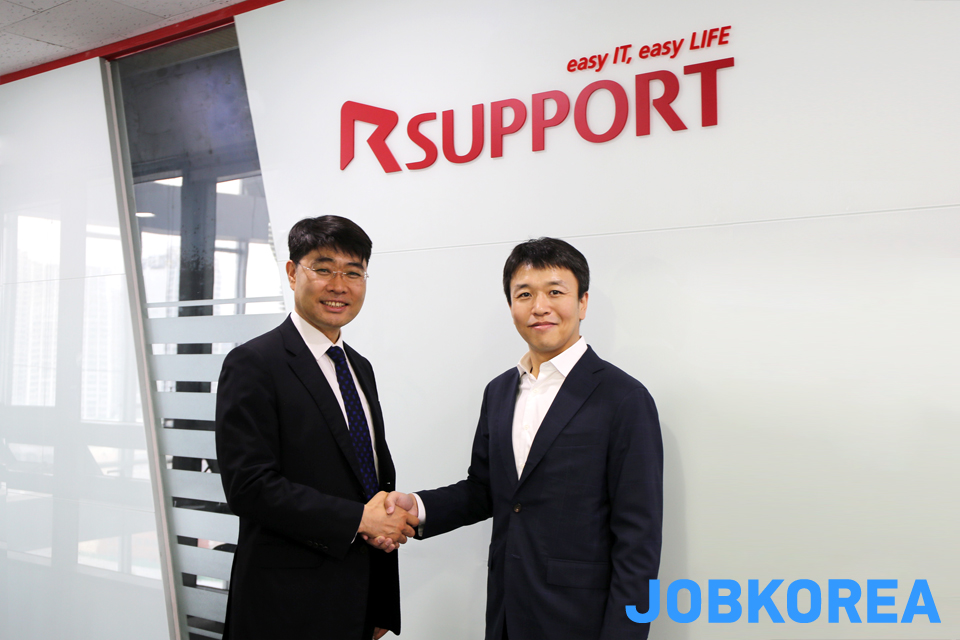 ▲잡코리아가 알서포트와 MOU를 맺고 언택트 채용에 앞장 선다.  (사진제공=잡코리아)