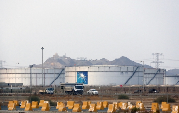▲사우디아라비아 지다에 있는 아람코의 원유 저장탱크. 지다/AP뉴시스
