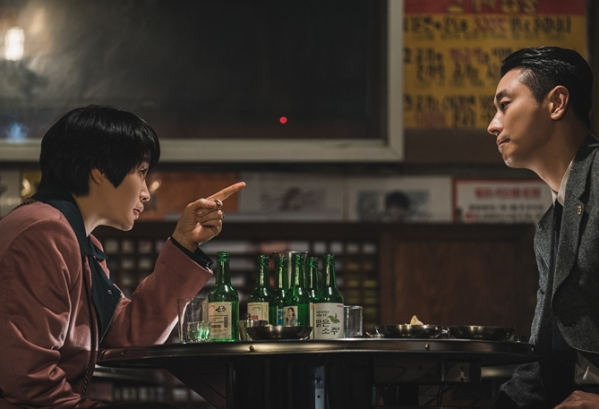 ▲‘하이에나’ 김혜수, 주지훈(사진제공=SBS)