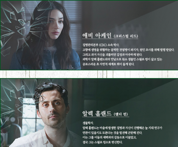 ▲스웜프 씽 인물소개(사진제공=OCN)