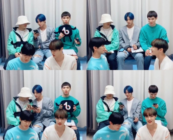 ▲CIX(사진제공=틱톡 라이브 방송화면 캡처)