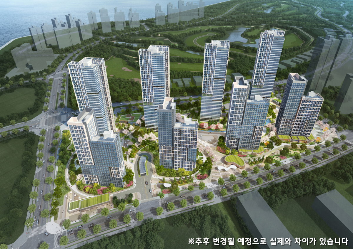 ▲현대건설이 6월 인천시 연수구 송도동 397-5번지 일대에 분양하는 ‘힐스테이트 레이크 송도 3차’ 조감도. (사진제공=현대건설)