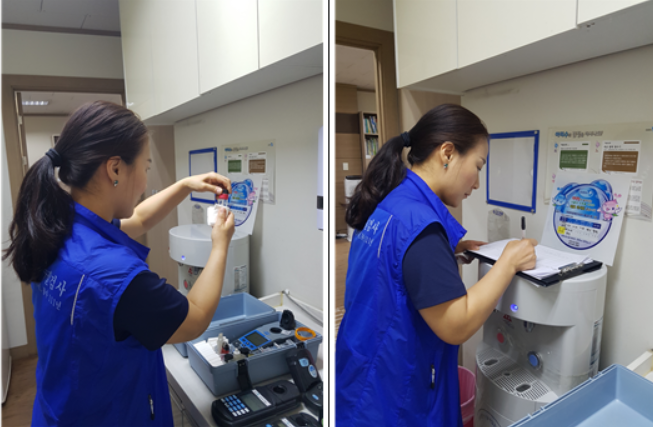 ▲수질 검사 모습. (출처=서울시)