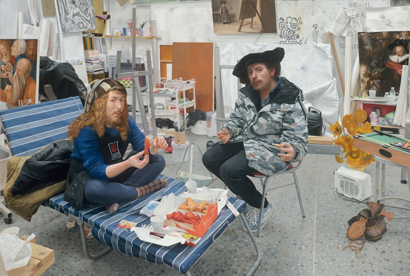 ▲권능, Artistic Dinner, 2020, oil on canvas, 80x118cm. (사진제공=아뜰리에 아키)