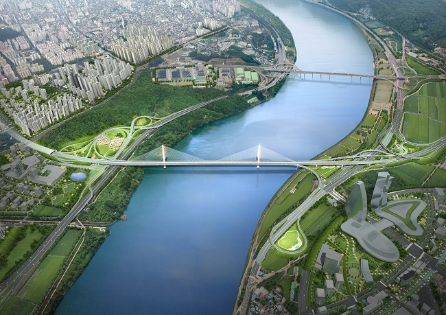 ▲세종-포천 고속도로 안성구리 건설공사(제14공구) 조감도. (현대건설)