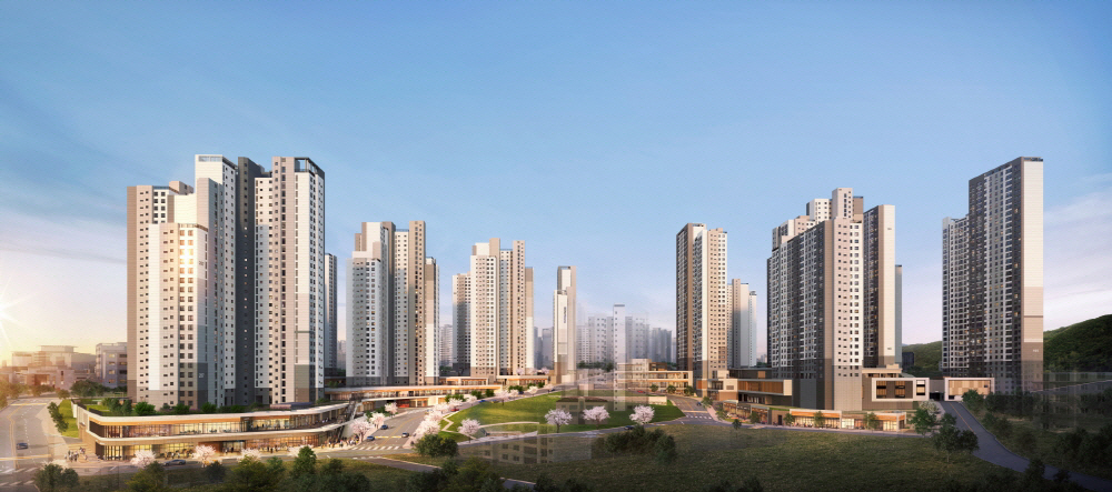 ▲‘울산 지웰시티 자이’ 투시도.
