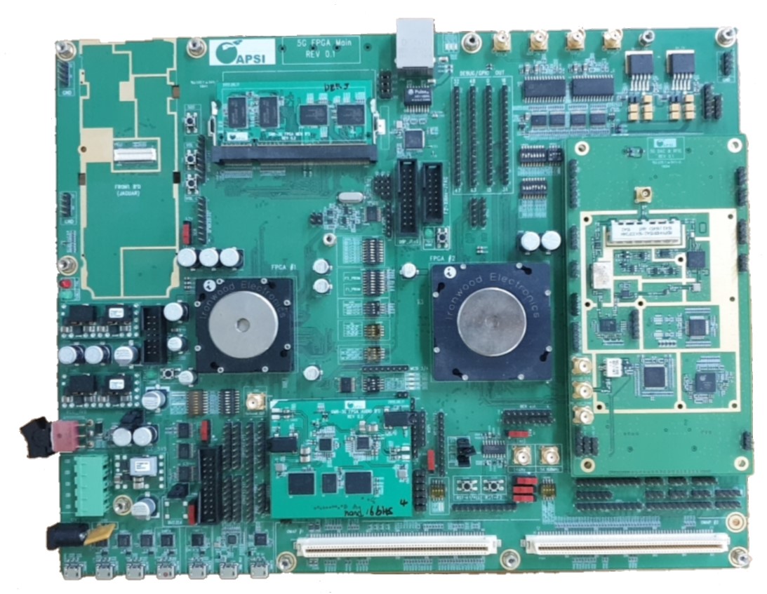 ▲5G FPGA(Field Programmable Gate Array) 보드  (제공=AP위성)