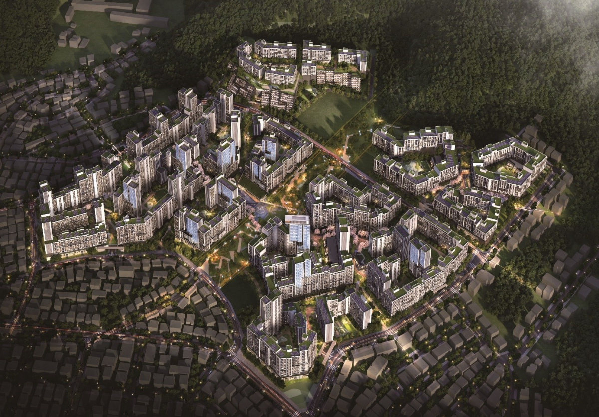 ▲서울 은평구 갈현1구역 재개발 사업 조감도. (자료 제공=롯데건설)