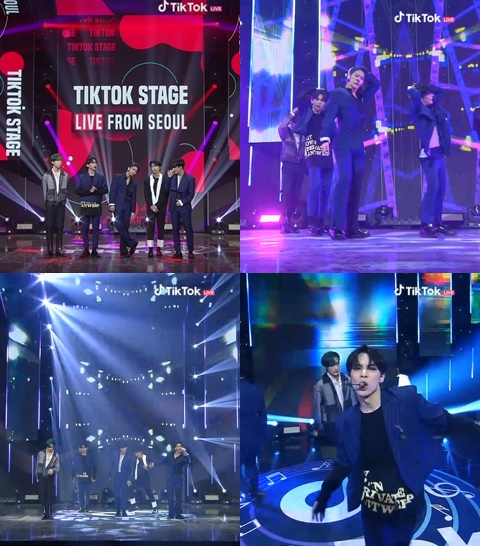 ▲CIX(사진제공='틱톡 스테이지 라이브 프롬 서울' 공연 화면 캡처)