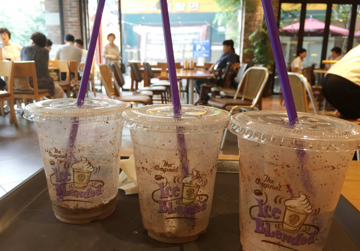 ▲커피 전문점에서 사용하는 일회용 컵. (뉴시스)