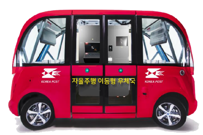 ▲자율주행 이동우체국 자동차 (우정사업본부 제공)