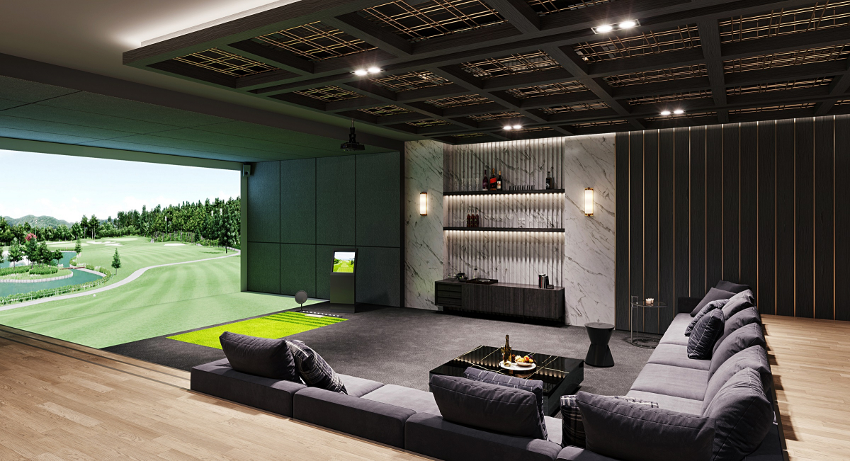 ▲'트릴리언트 반포' 커뮤니티 시설 내 골프연습장. (자료 제공=대우건설)